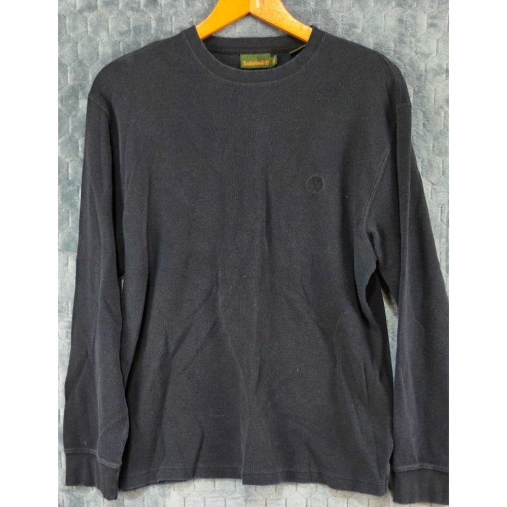 Vintage Timberland Weathergear Men's Long Sleeve Crew Neck Shirt‎ Size XL Black